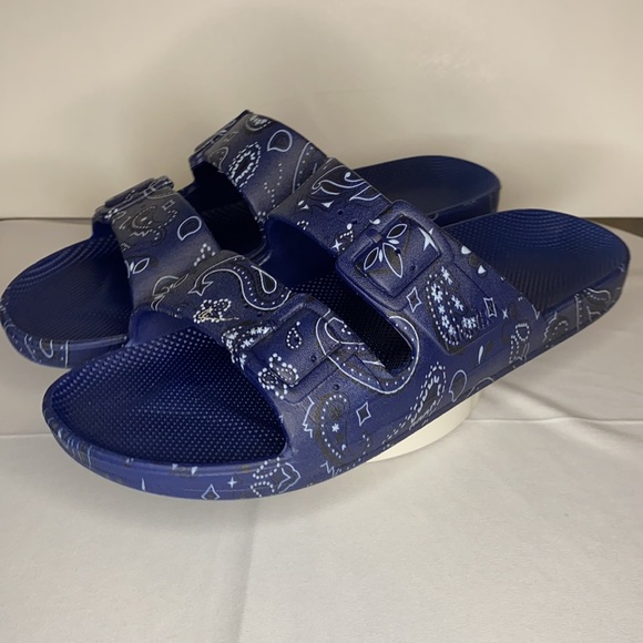 freedom moses Shoes - FREEDOM MOSES SANDAL paisley bandana Blue 39/40
